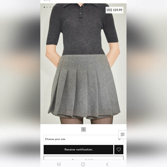 Mango Pleated skort - Picture 1 of 6